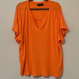 Lane Bryant 18/20 Burnt Orange Tunic Top 🧡